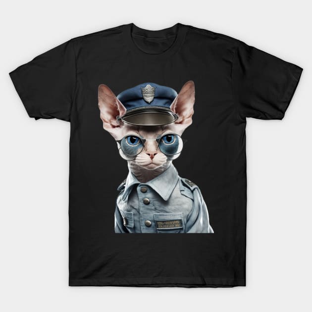 Police Devon Rex T-Shirt by ZUCCACIYECIBO